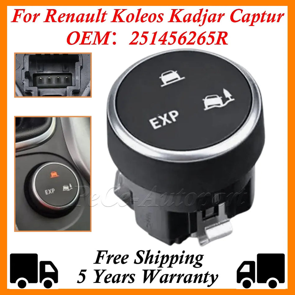 Renault Koleos Kadjar Captur için Sürüş Modu Seçici Anahtarı 251456265R