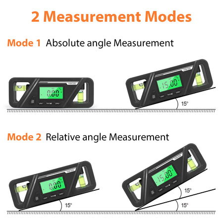 HW300 Inclinometer &ndash; Digital Protractor And Level Gauge