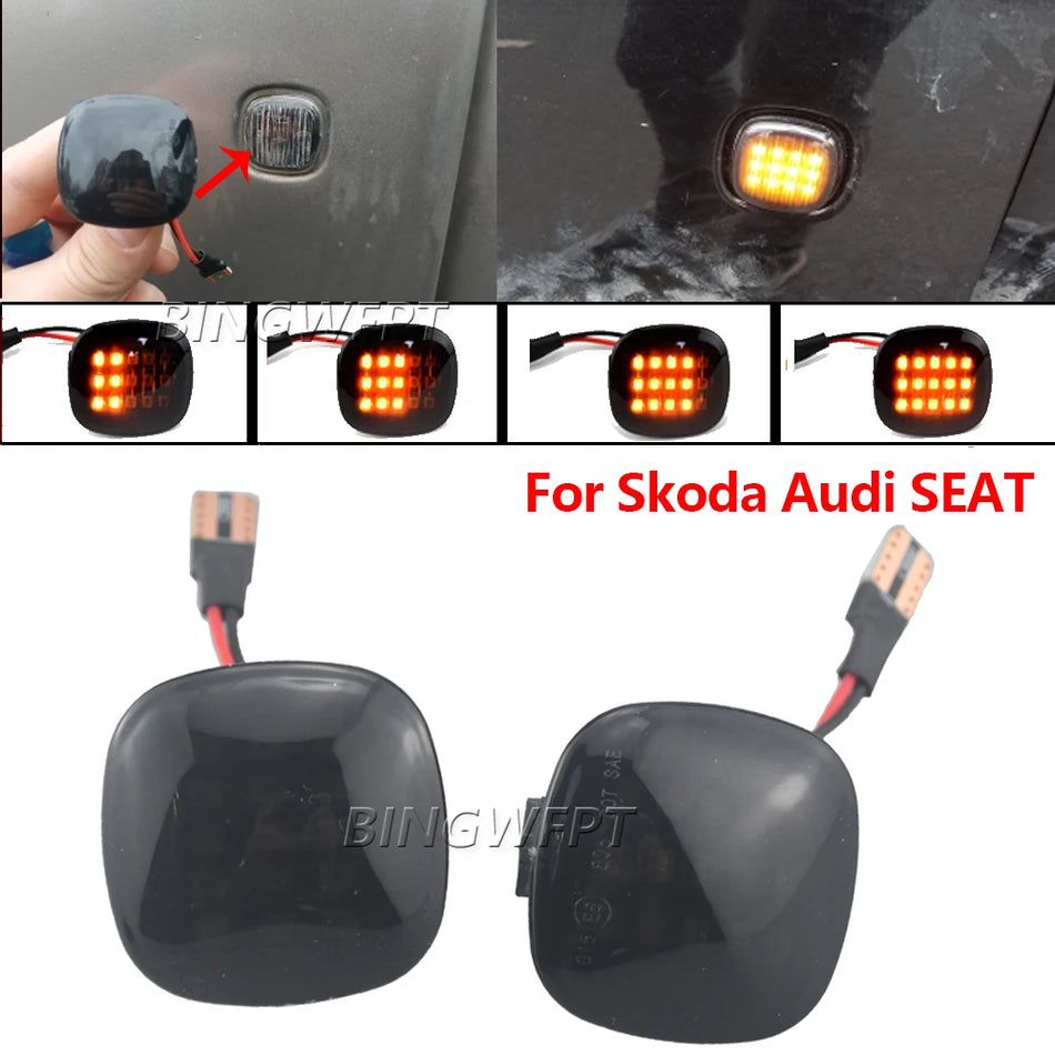 Dynamická LED boční signalizační lampa pro Audi A3 8L A4 8D S4 B5 A8 D2
