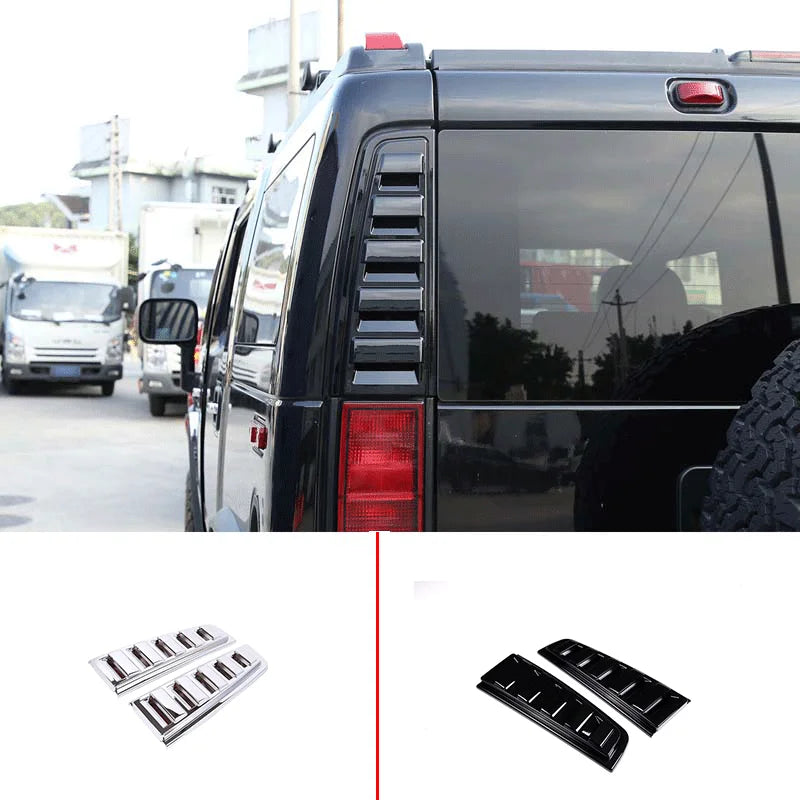 Hummer H2 2003-2009 Rear Bumper Tail Light Cover Black ABS