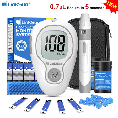 LinkSun G-425-3 &ndash; Blood Glucose Test Kit With Strips