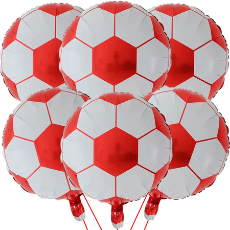 6Pcs 18 Inch Soccer Ball Balloons - Perfect for Kids' Parties &amp; Events as the picture 1 / 18 inch / 6pcs