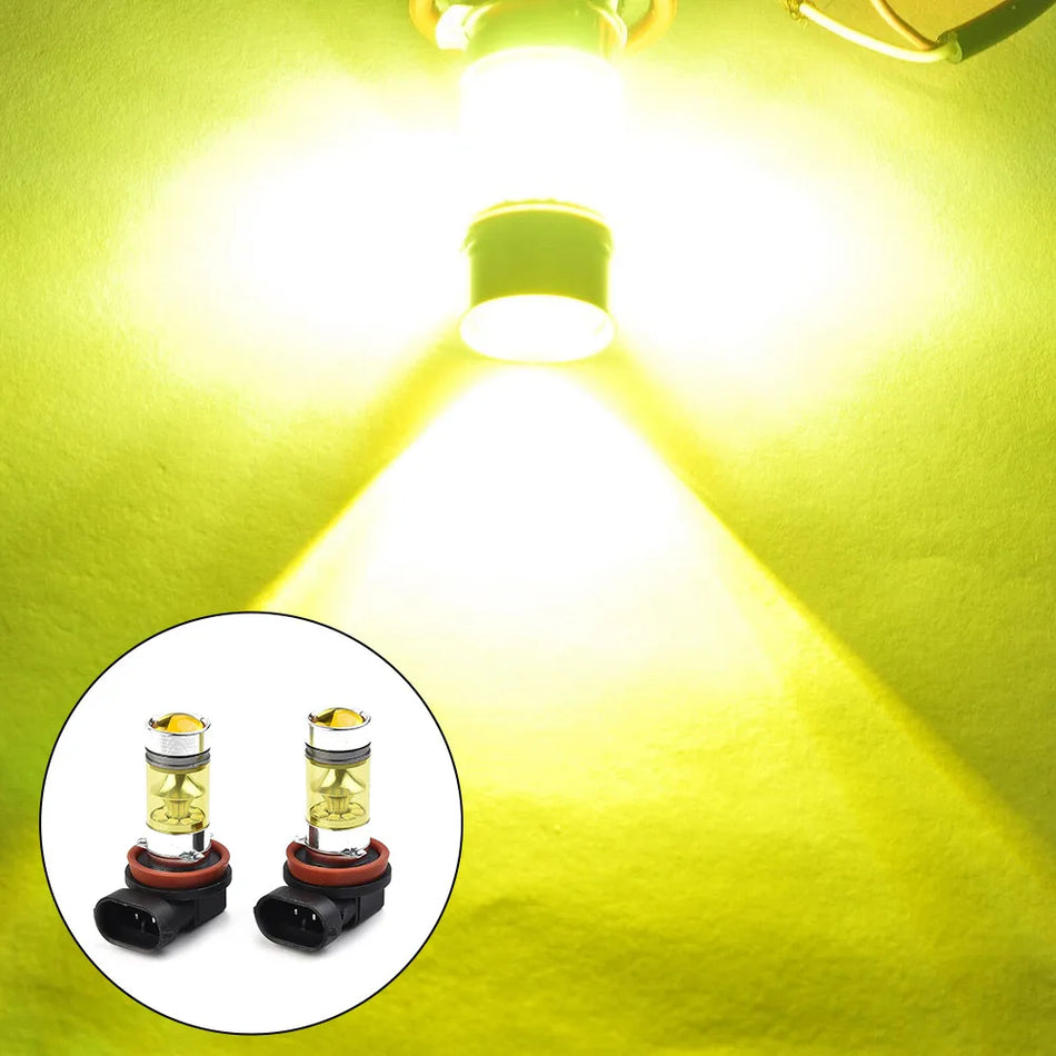 Nightkist Lampadine Fendinebbia per Auto H11 H8, 4300K Giallo, 1500LM, 100W