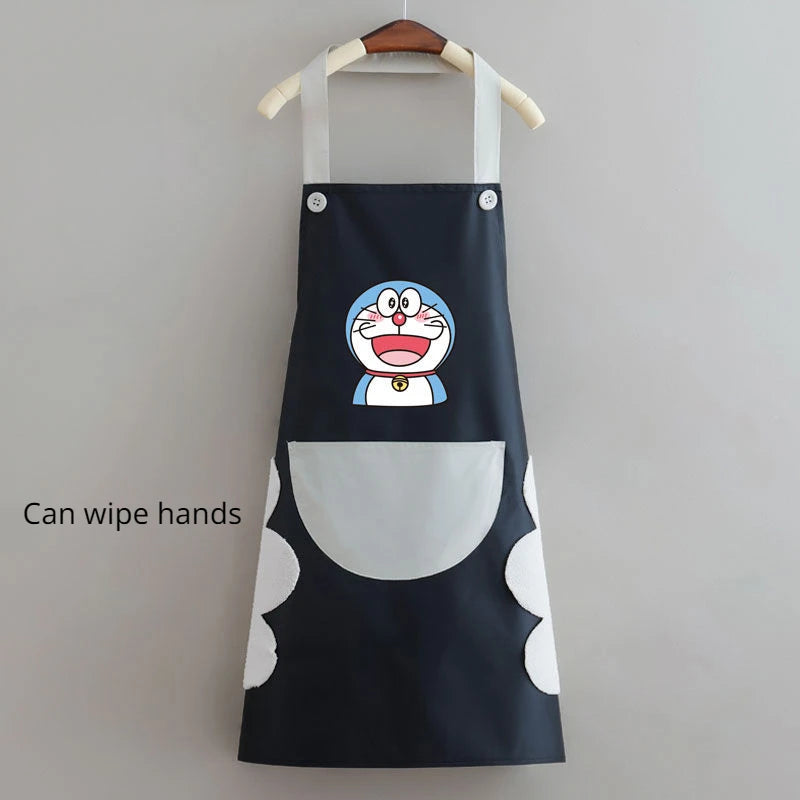 Doraemon Waterproof Oil-Proof Apron - Cute Cartoon Design E