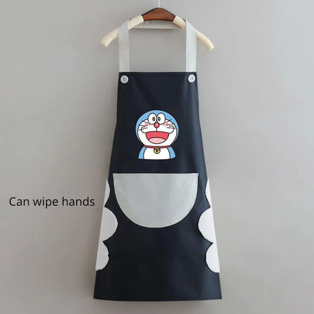 Doraemon Waterproof Oil-Proof Apron - Cute Cartoon Design E