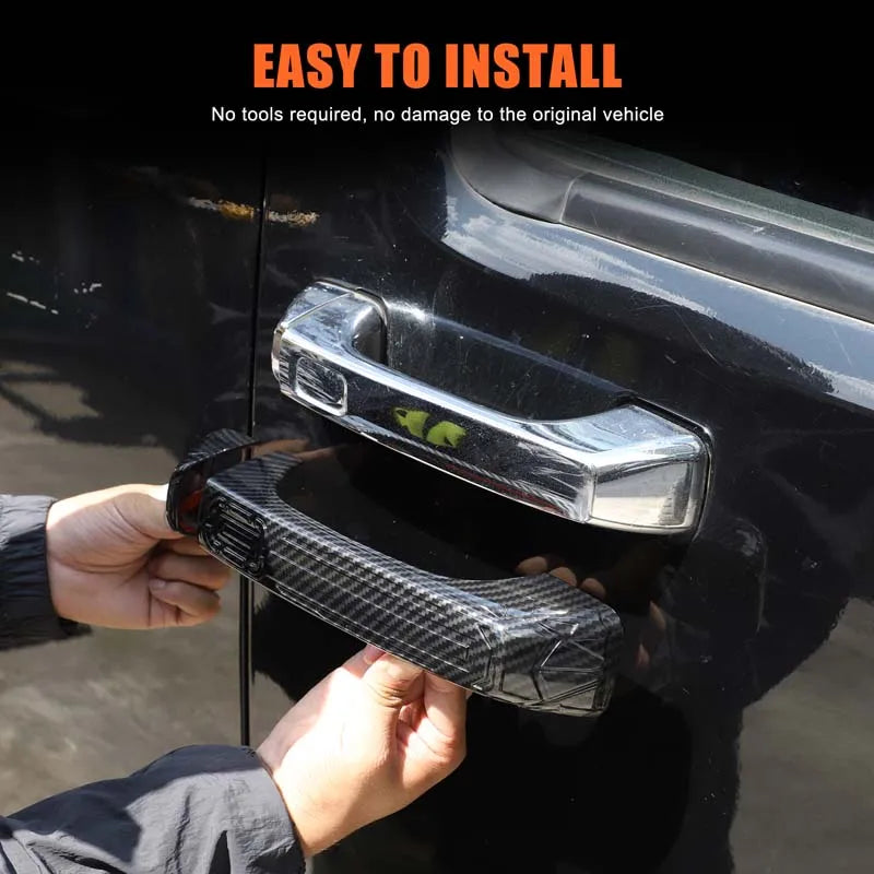 ABS карбоновое волокно Hummer H3 наружная крышка ручки 2005 2009