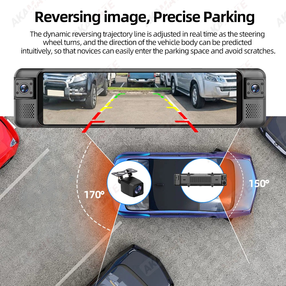 11.26inch 1080P Car DVR 4CH &ndash; Night Vision Parking Mode