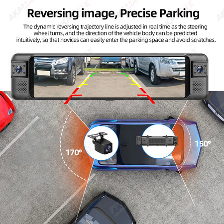 11.26inch 1080P Car DVR 4CH &ndash; Night Vision Parking Mode