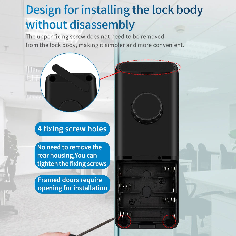 HAHA-Lock Glass Door Lock &ndash; Bluetooth App Control Smart