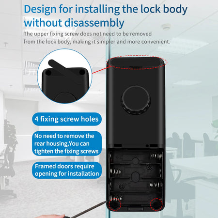 HAHA-Lock Glass Door Lock &ndash; Bluetooth App Control Smart