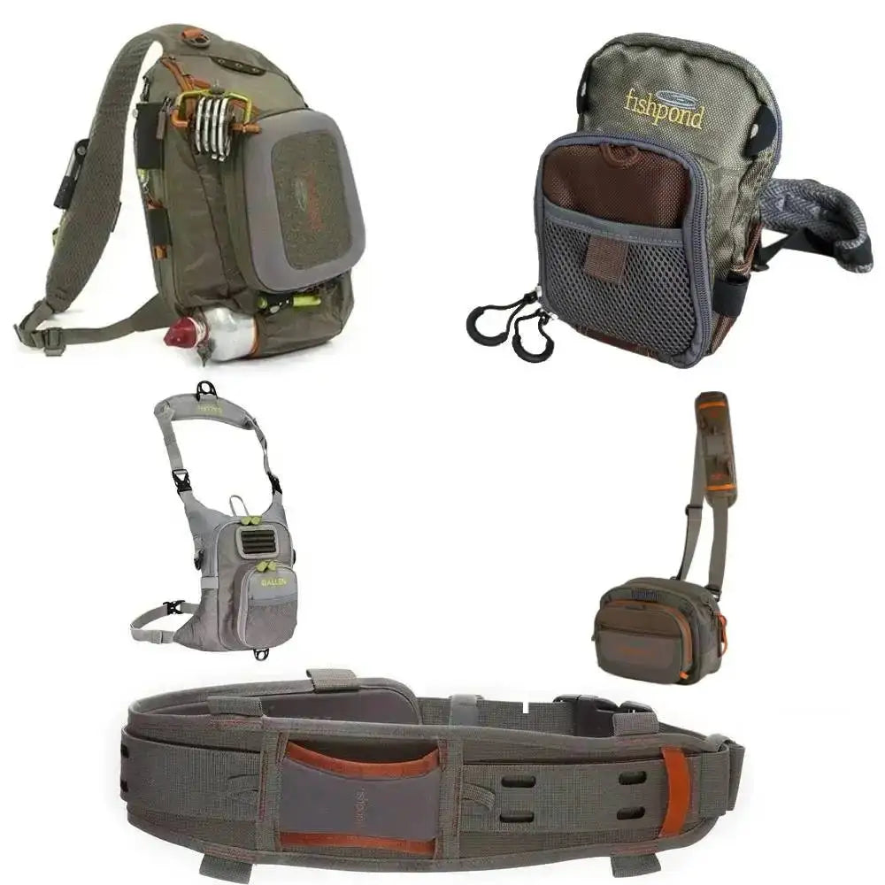 Waist Pack Fly Fishing Chest Pack &ndash; Versatile Wader Belt with Net Slot and 5L Storage