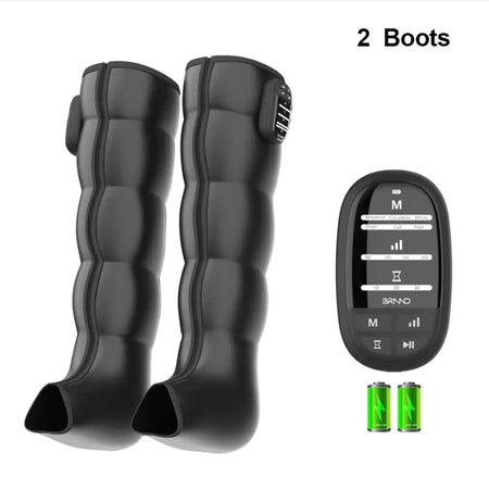 Air Compression Leg Massage Boots &ndash; Rechargeable Battery Two Boots