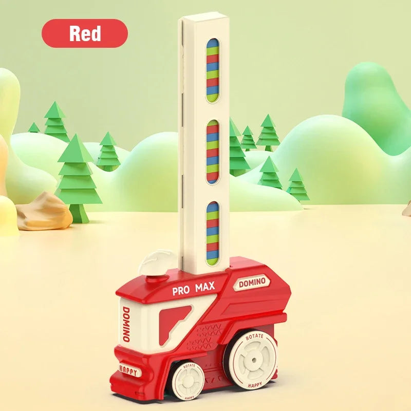 Domino Laying Train Set &ndash; Creative Educational Fun for Kids Red