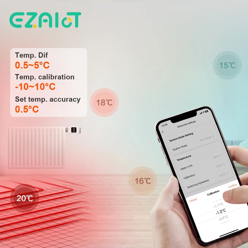 Tuya WiFi Zigbee Smart Radiator Valve &ndash; Thermostatic Control