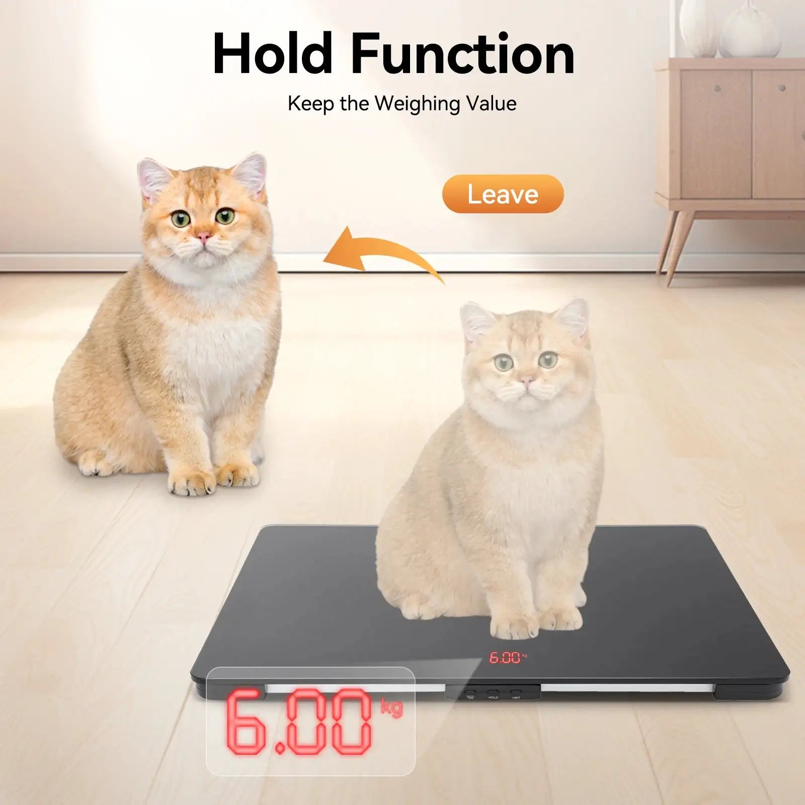 100KG Digital Animal Scale 65x45 CM &ndash; High Capacity LCD