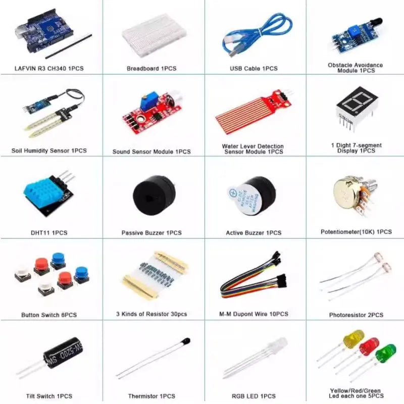 400 Breadboard DIY Learning Kit &ndash; Complete Electronics Project Starter Set