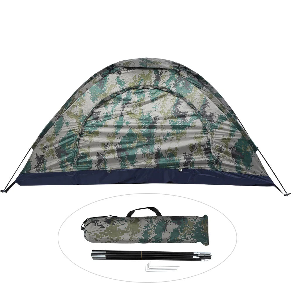One Person Camping Tent Camouflage Windproof &ndash; Lightweight green / CHINA
