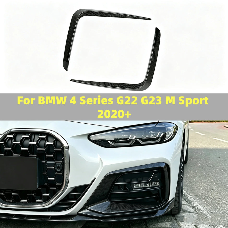 ABS Front Bumper Lip Splitter Air Vent Trim For BMW 4 Series G22 G23
