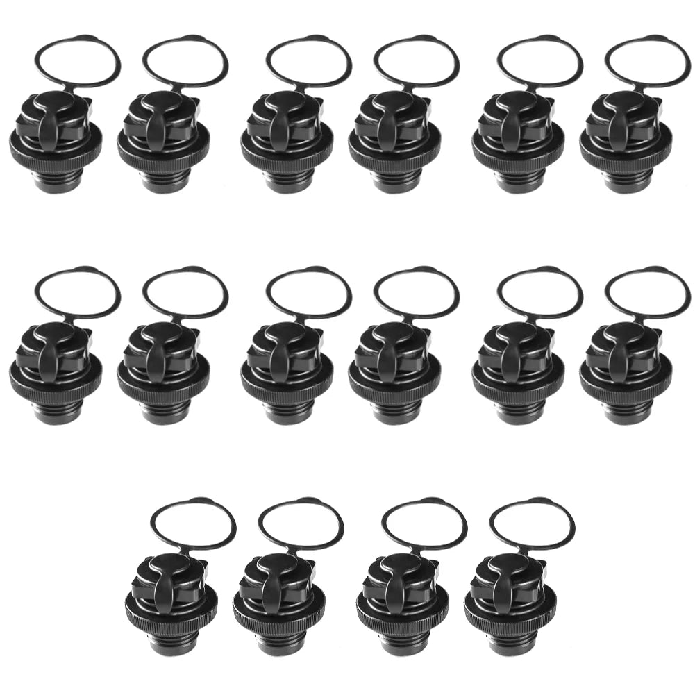 10-80P Air Valve Nozzle Caps for Inflatable Boat Kayak Raft Mattress Airbed Inflatable Pump Adapter for SUP Board mattress valve 16PCS / CN (Origin)