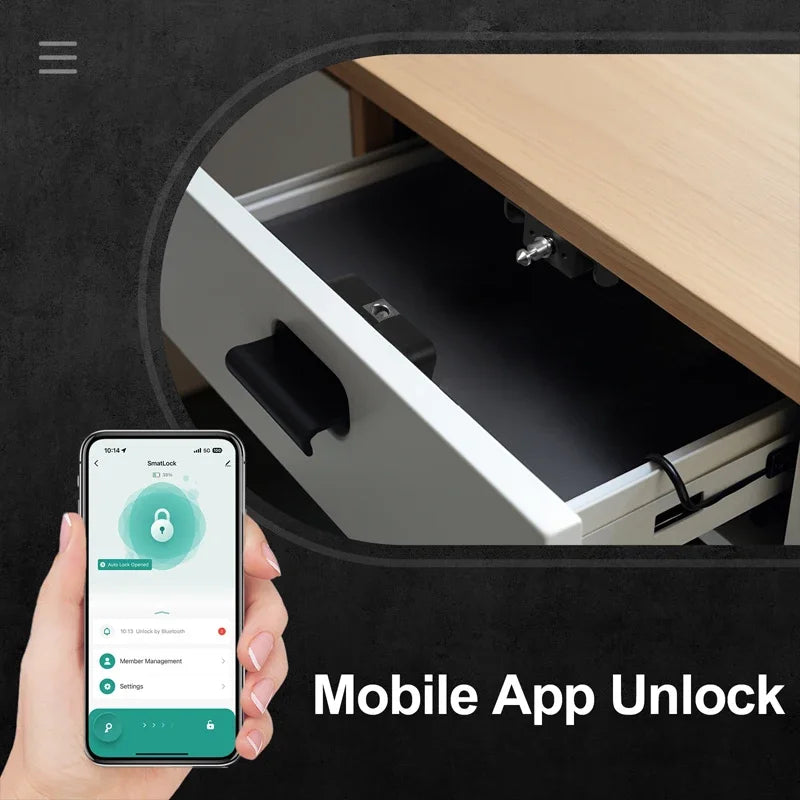 Tuya Bluetooth Smart Wood Cabinet Lock &ndash; IC Card Unlock
