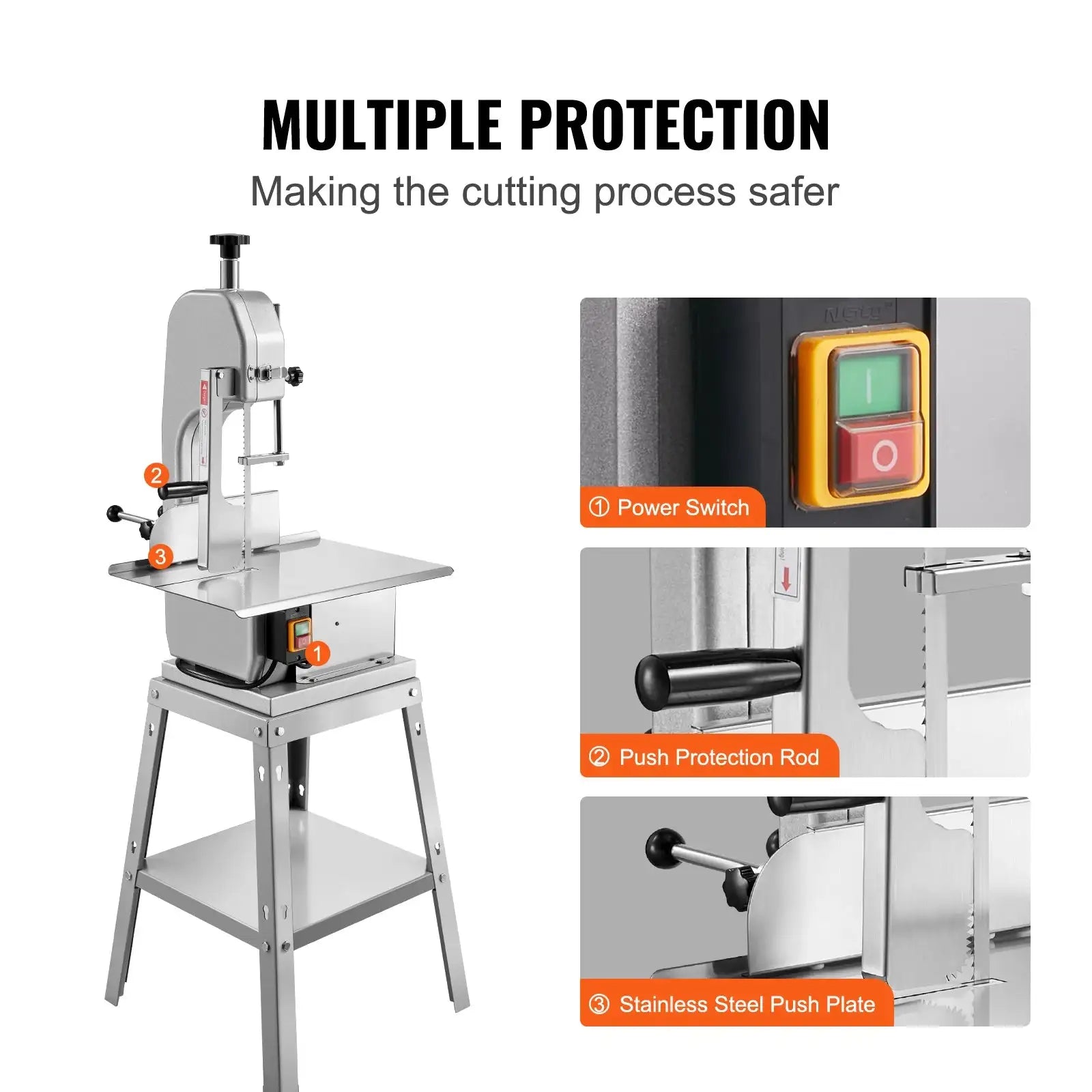850W Electric Meat Saw Bone Cutter Commercial