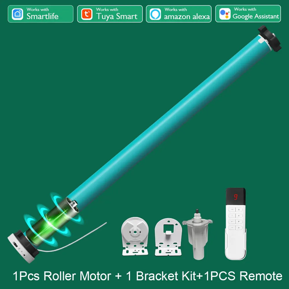 LifeLibero Smart Battery Roller Blinds Motor with WiFi &amp; ZigBee Control 1 Motor 1 Bracket 1R / zigbee