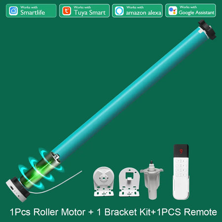 LifeLibero Smart Battery Roller Blinds Motor with WiFi &amp; ZigBee Control 1 Motor 1 Bracket 1R / zigbee