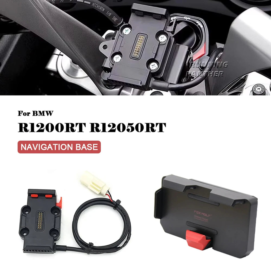 Motosikla GPS telefona turētājs ar bezvadu uzlādi BMW R1200RT R1250RT modelim