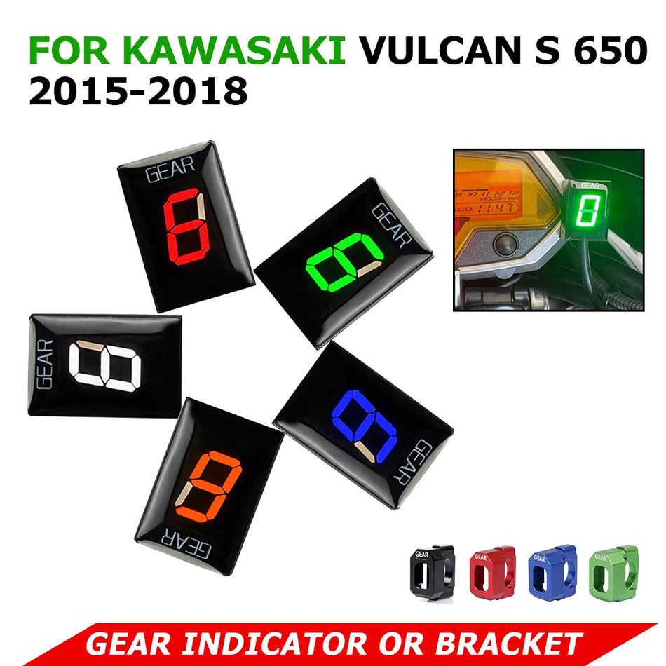 Kawasaki Vulcan S 650 Gear Indicator Display for Gear Shift, Made of Plastic, Easy Install