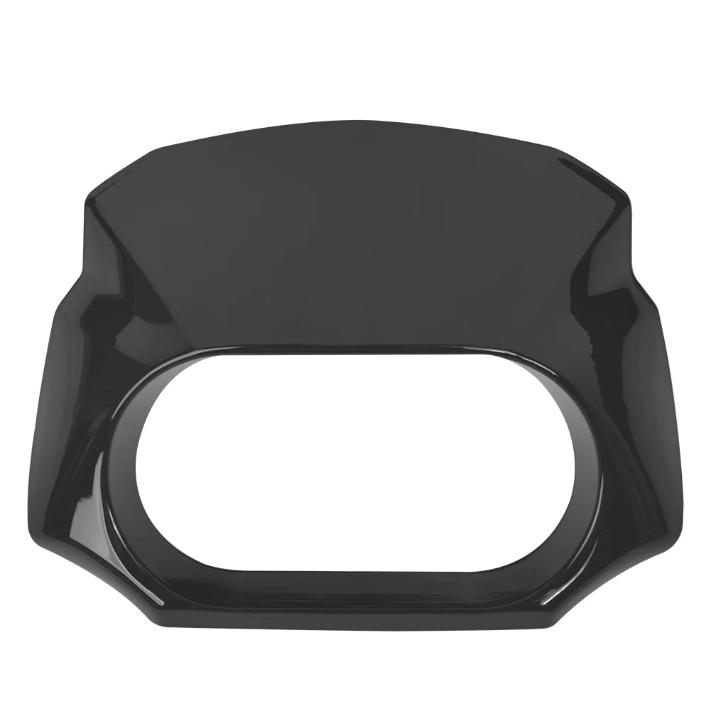 Motorcycle Gloss Black Front Headlight Fairing Cover &ndash; Durable ABS Plastic Protection
