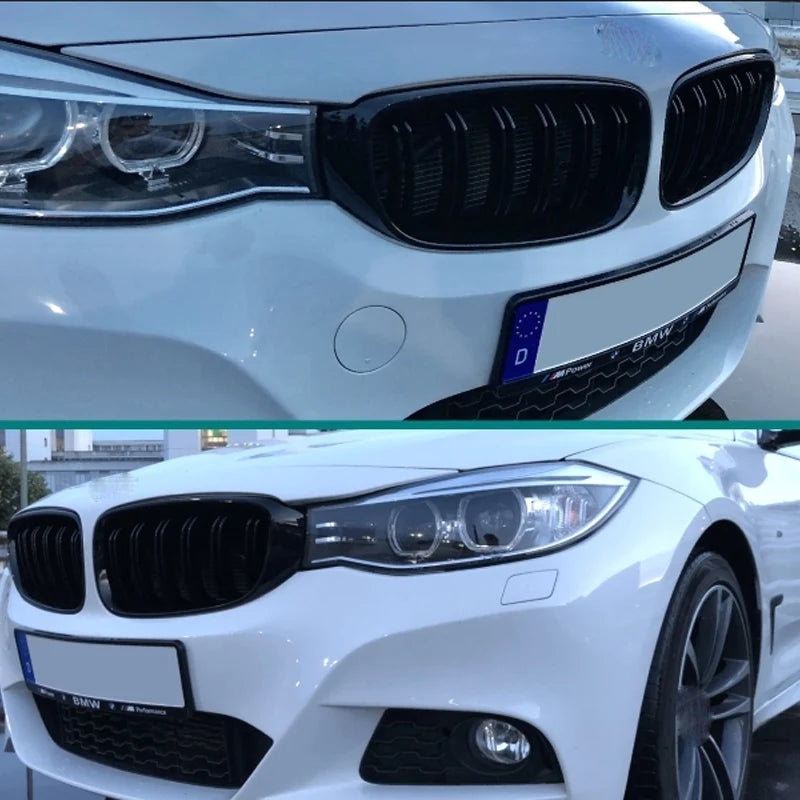 BMW 3 Serisi GT Ön Böbrek Izgarası, Parlak Siyah, Doğrudan Değiştirme Çifti