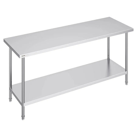 Stainless Steel Prep Table Heavy Duty Restaurant Grade Table