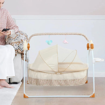 Electric Cradle Foldable Baby Cradle - Music And Swing