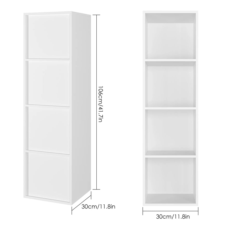 Стеллаж для книг Getone White Cube Storage с 4 кубами 30x30x106 см
