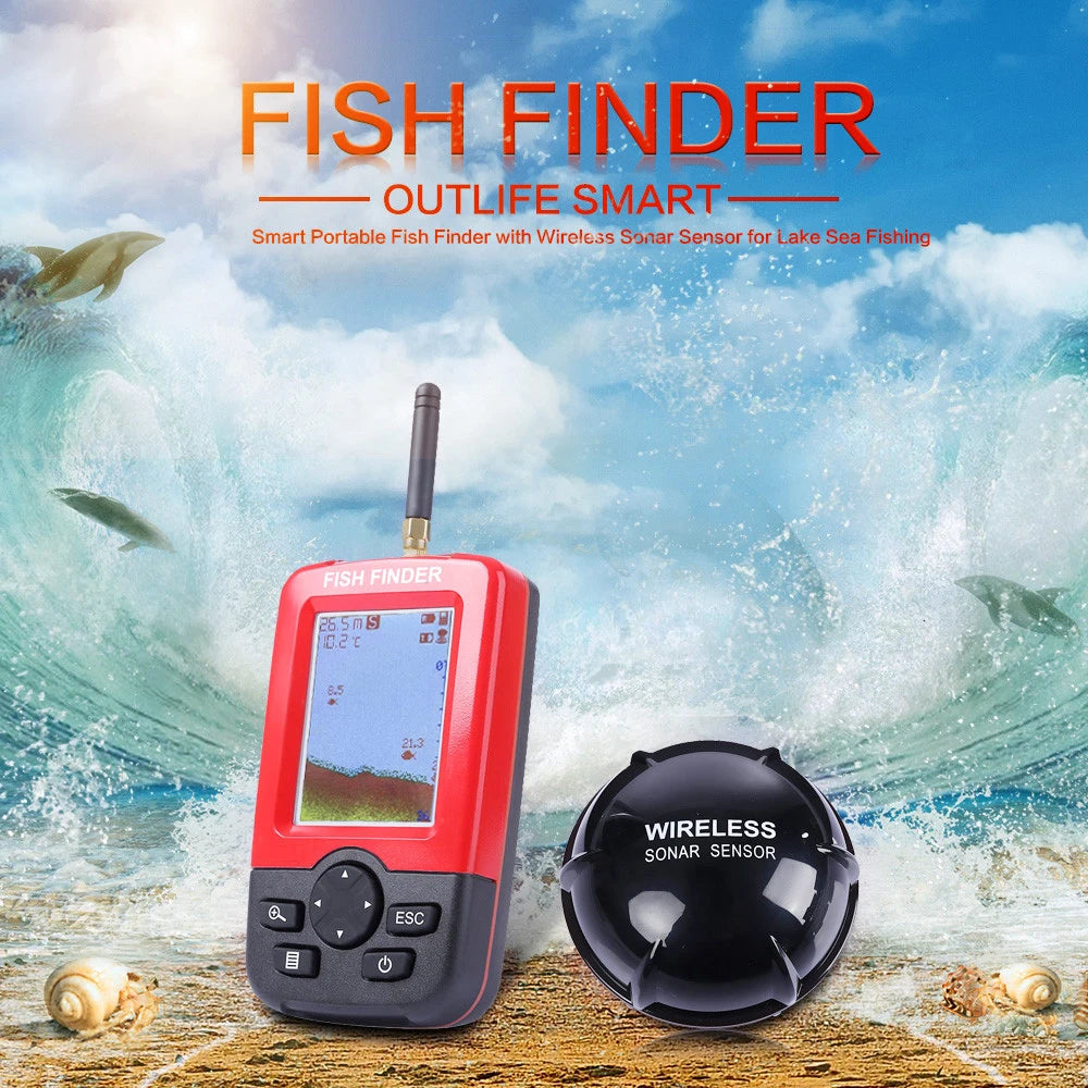 Smart Portable 100M Wireless Sonar Fish Finder for Lake & Sea – InterCyprus Trading Ltd