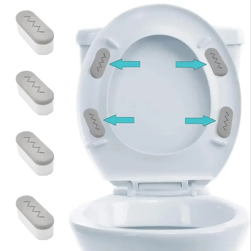 4pcs Toilet Seat Bumper - Self Adhesive Bidet Attachment