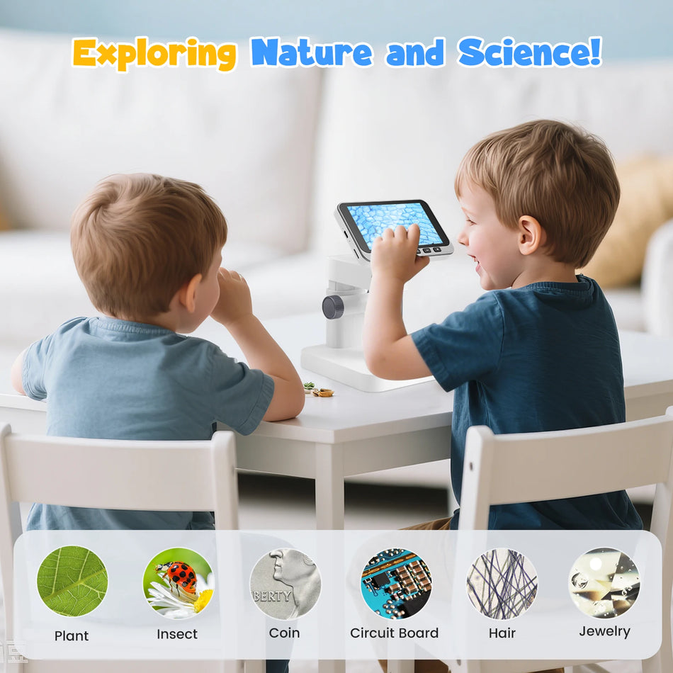 Bärbar Digital Mikroskop 5x1600x 1080p WiFi USB Handhållen