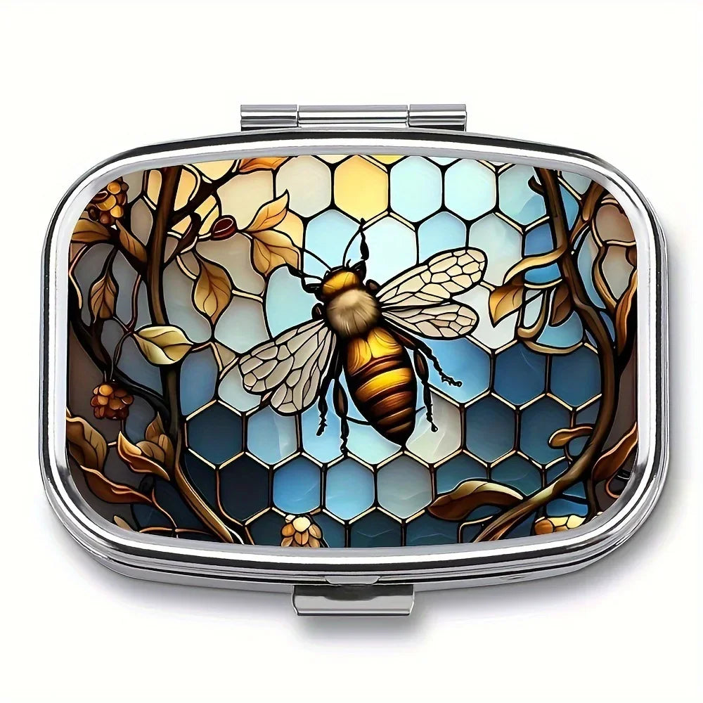 Compact Colored Metal Travel Pill Case and Jewelry Organizer 04