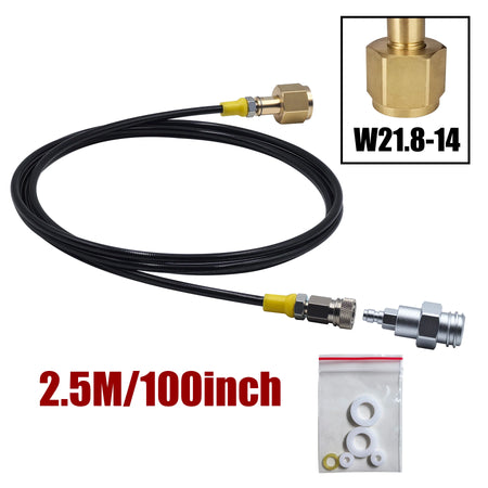 Soda Maker External CO2 Tank Adapter Kit &ndash; Quick Disconnect W21.8 100inches