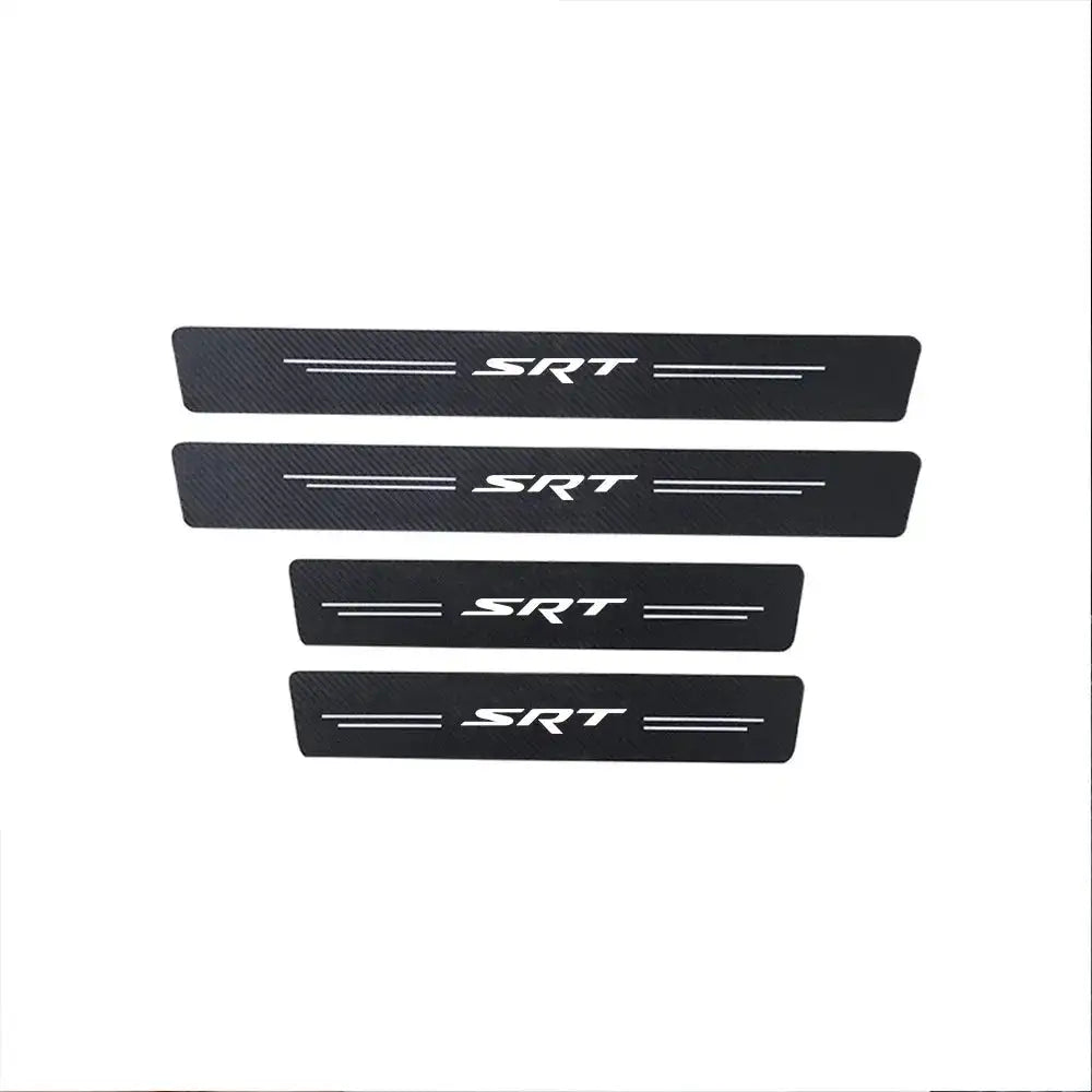 Dodge Charger Carbon Fiber Door Sill Protector 4Pcs 4pxs For SRT