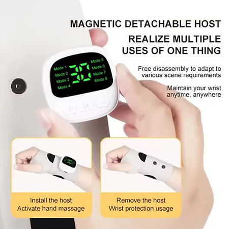 8 Modes 30 Levels Wrist Massager &ndash; Rechargeable Relief
