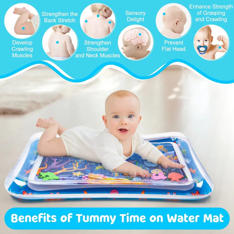 Inflatable Baby Water Play Mat for Tummy Time