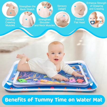 Inflatable Baby Water Play Mat for Tummy Time