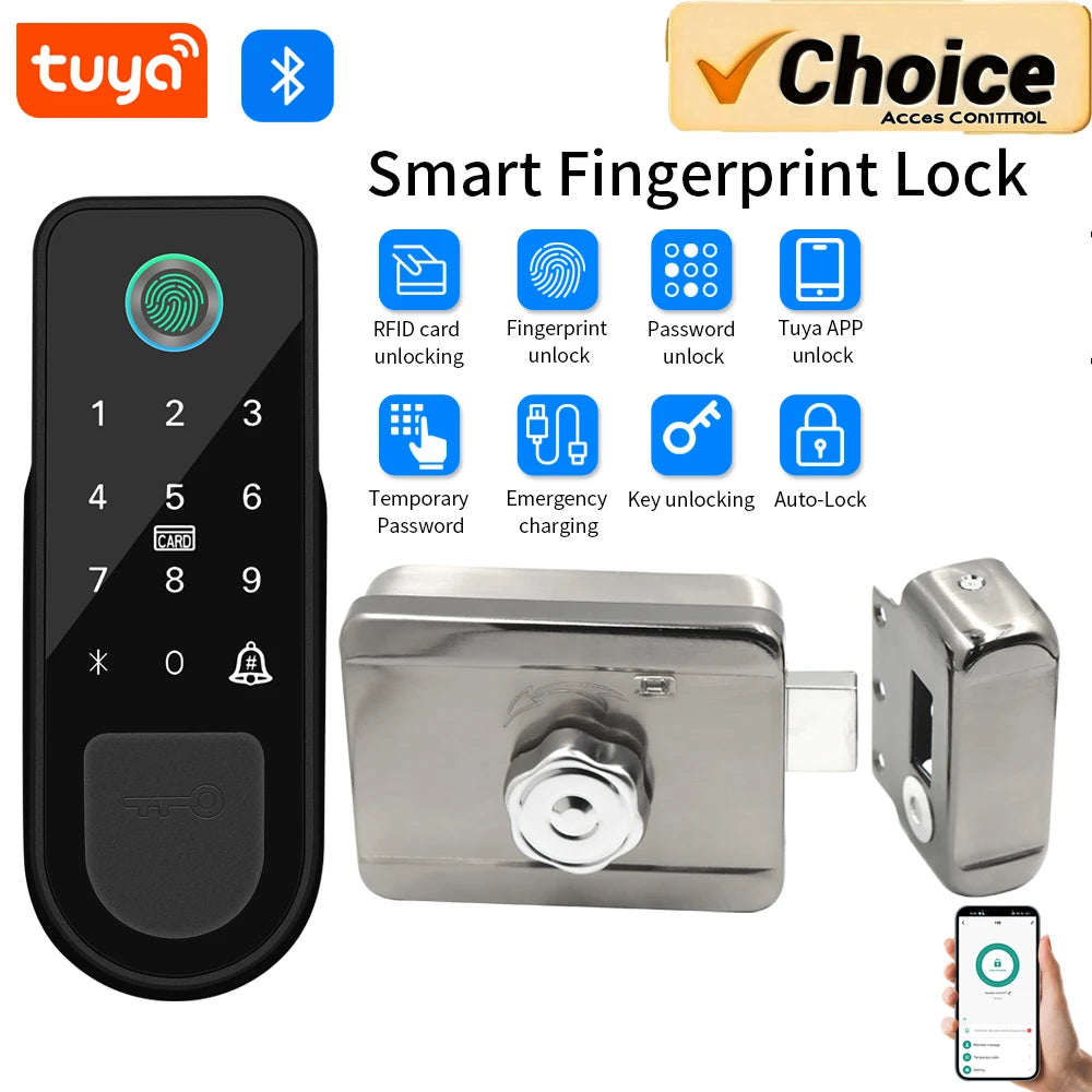 LUCKING DOOR Fingerprint Lock &ndash; Biometric Keyless Entry