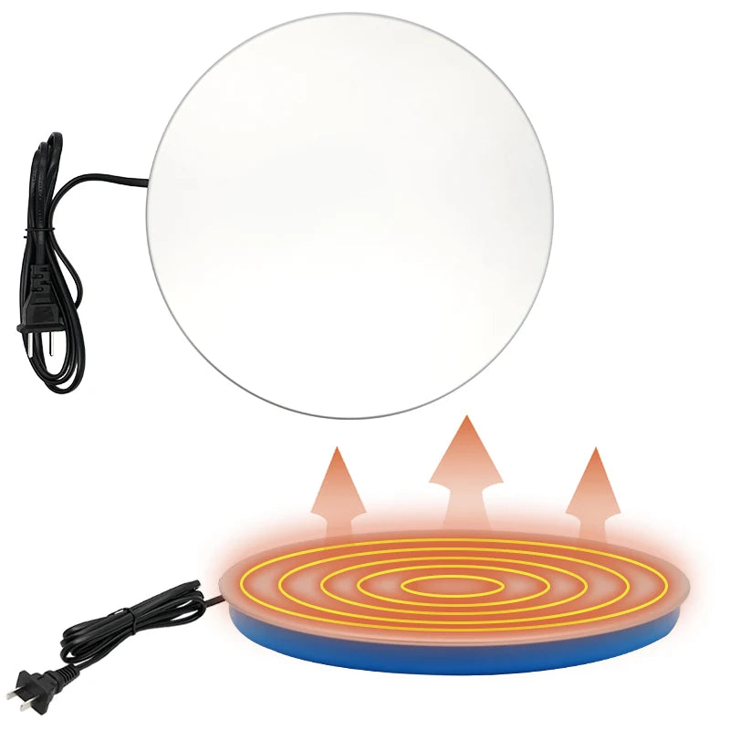 BREUAILY Verwarmingsplaat voor gevogelte drinken, 25 cm, 48 W, metalen kippendrinkbak, verwarmde basis, drinkverwarmer, gevogelte met digitale temperatuurregelaar en timer voor kippenhok, boerderij BREUAILY Verwarmingsplaat voor gevogelte drinken, 25 cm, 48 W, metalen kippendrinkbak, verwarmde basis, drinkverwarmer, gevogelte met digitale temperatuurregelaar en timer voor kippenhok, boerderij