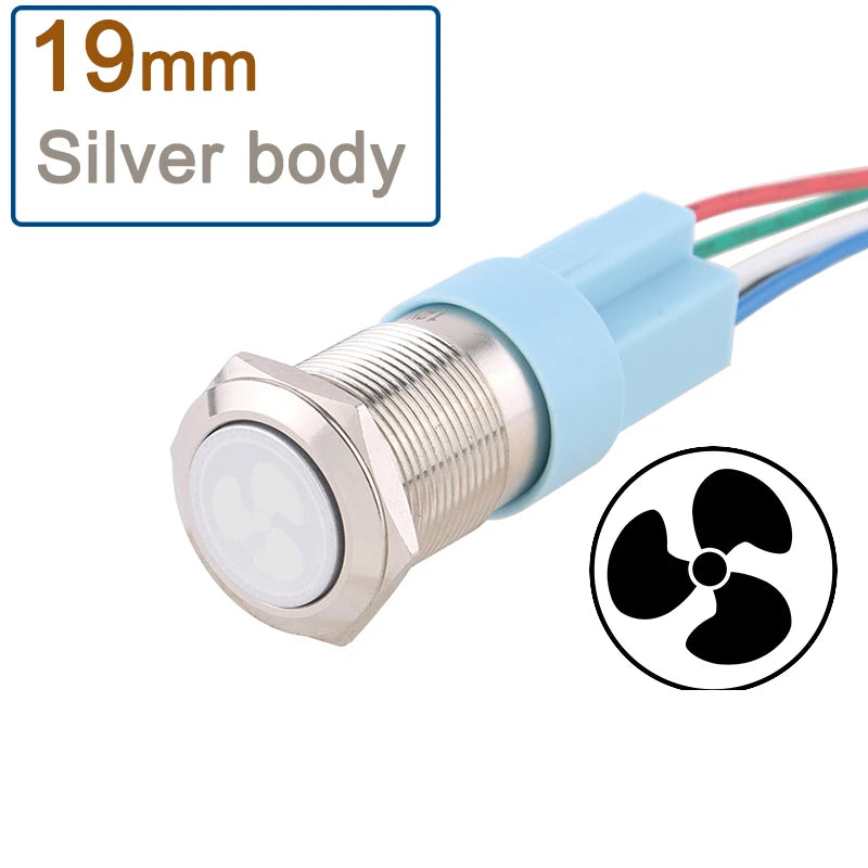 DIANQI Metal Push Button Switch &ndash; Durable Stainless Steel Construction