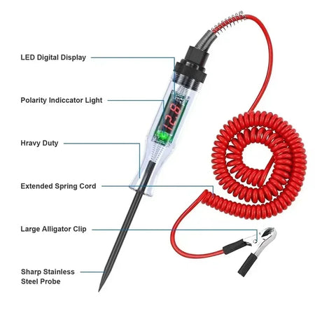 High Quality Car Truck Circuit Tester 6V-24V DC Digital Display | Auto Diagnostic Tool