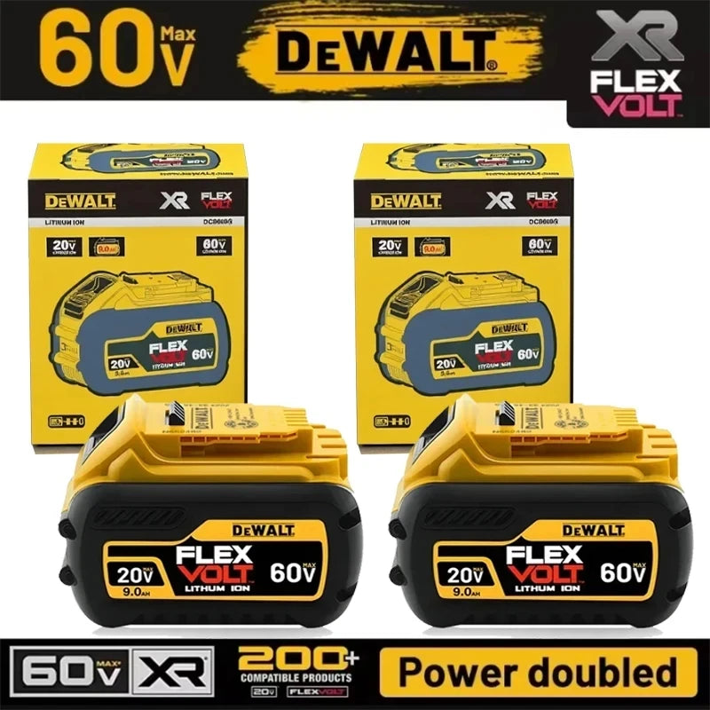 High Capacity Power Tool Battery 20V 60V 9000mAh For DeWalt