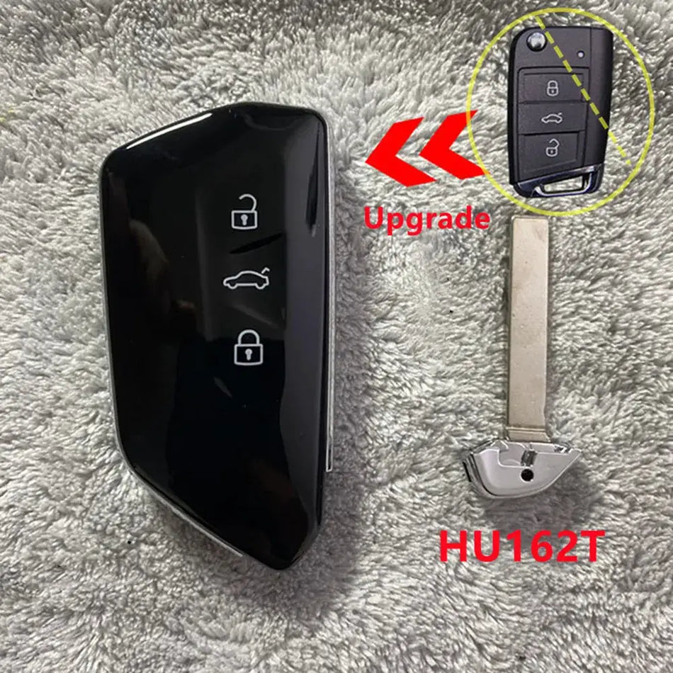 Modified Car Key Shell Case For VW for Volkswagen Golf MK8 Polo Tuguan for Skoda Superb Octavia SEAT MQB Flip Upgrade Card HU66 by InterCyprus Trading Ltd