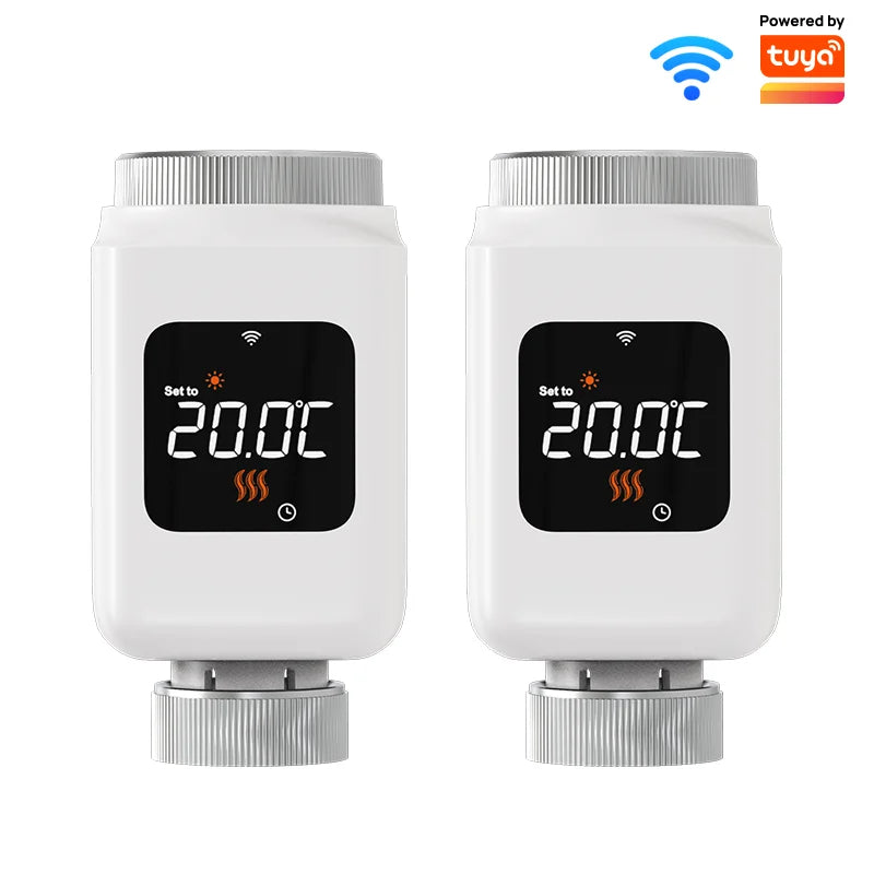 Tuya Smart WiFi Thermostatic Radiator Valve &ndash; Alexa Ready 2PCS-WiFi / 3 x 1.5V